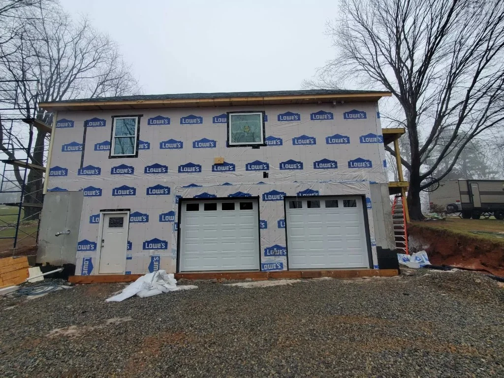 Home remodeling project in progress in Roanoke, Virginia